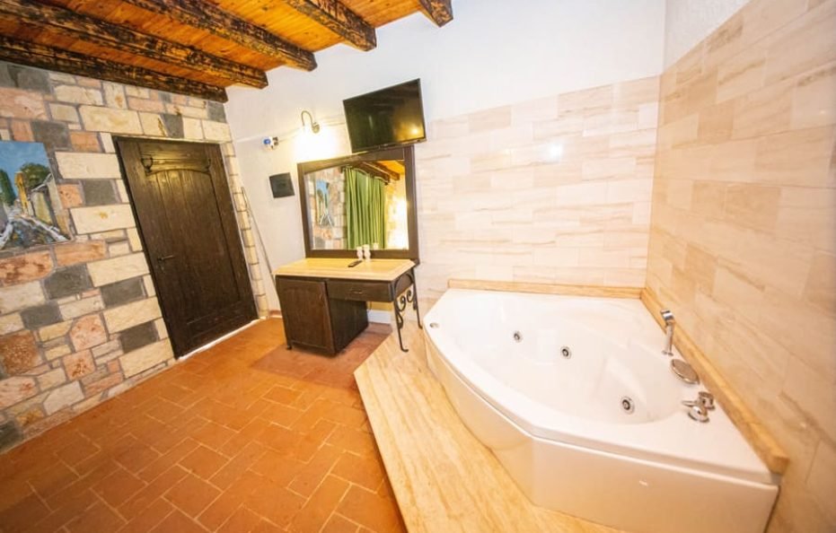 QUEEN ROOM WITH POOL VIEW AND JACUZZI